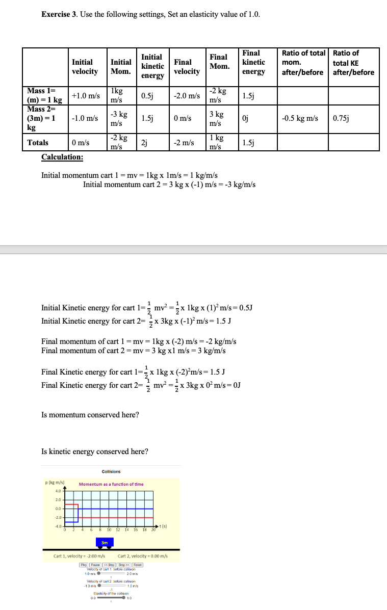 Solved Just I Need Solve The Is Momentum Conserved Here Chegg Com