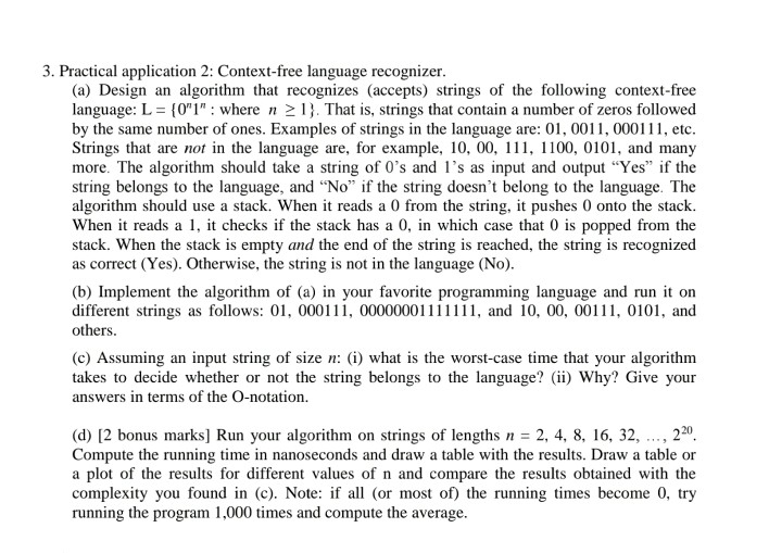 Solved 1. Using your favorite programming language (Java is | Chegg.com