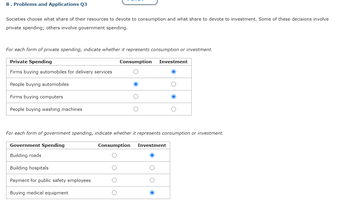 Solved 8. Problems And Applications Q3 Societies Choose What | Chegg.com