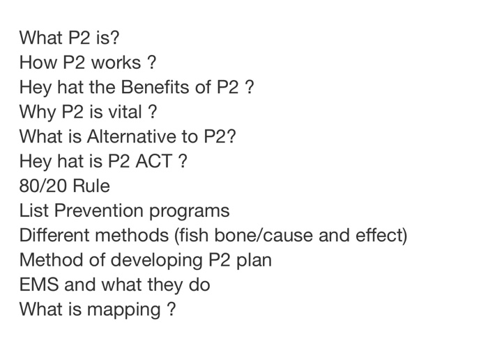 Solved What P2 is? How P2 works ? Hey hat the Benefits of | Chegg.com