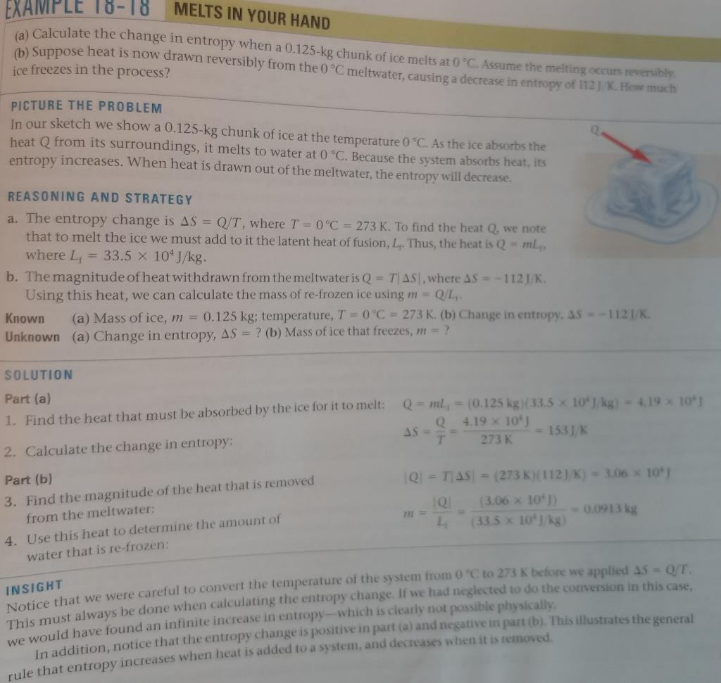 Question 2 In Example 18 18 What Would Be The Change Chegg Com