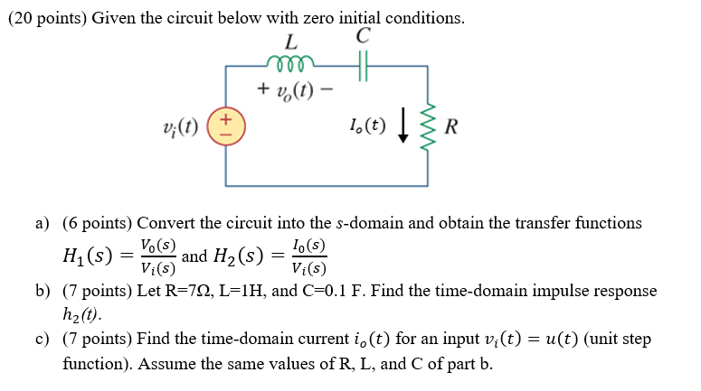 Solved Points Given The Circuit Below With Zero Init Chegg Com