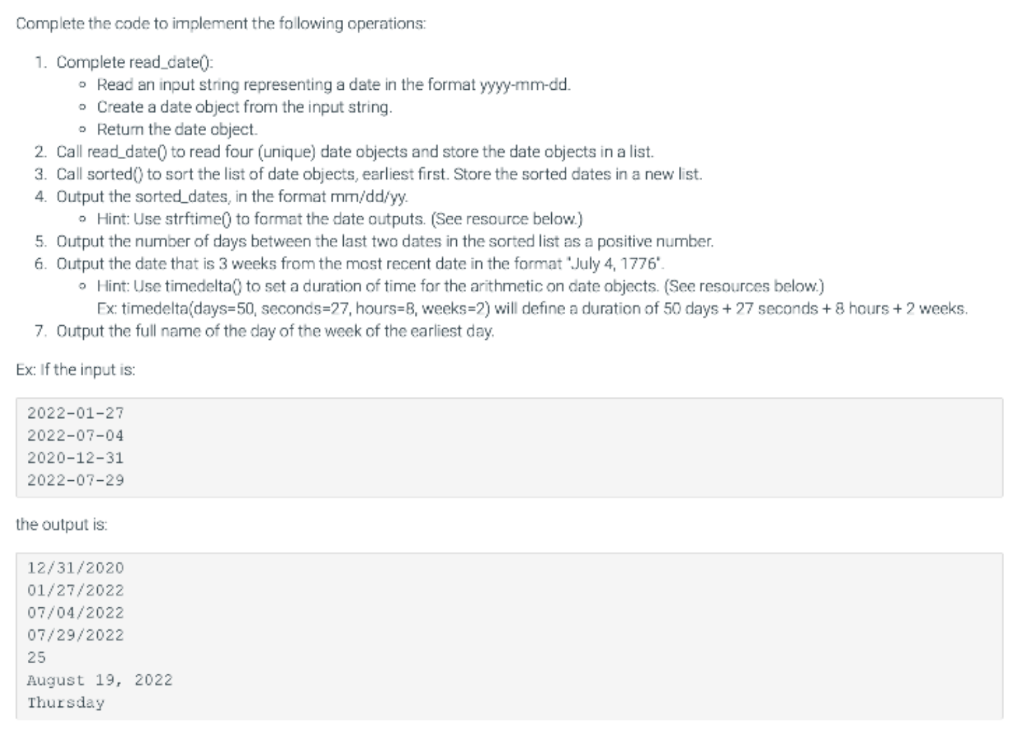 Solved Complete the code to implement the following | Chegg.com