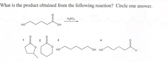 Solved What is the product obtained from the following | Chegg.com