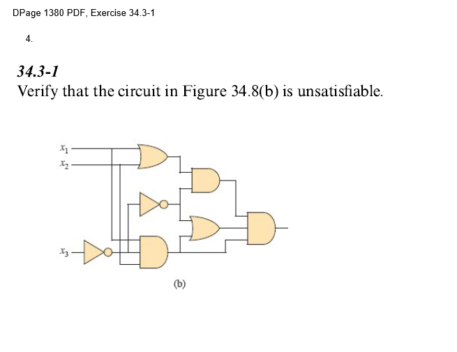 Solved 34.3-1 Verify that the circuit in Figure 34.8(b) is | Chegg.com