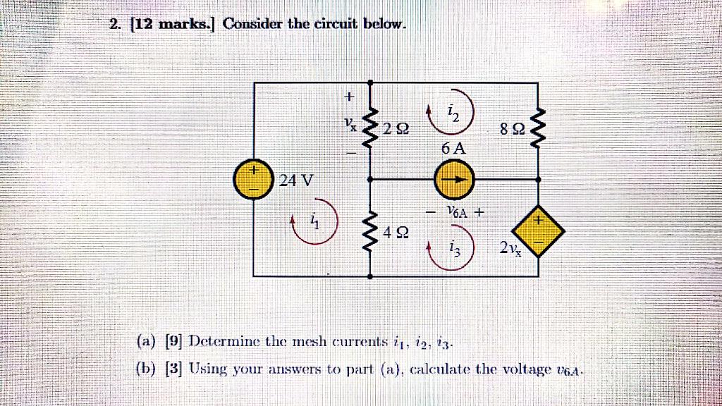 Solved 2. (12 marks.] Consider the circuit below. + 2 Ω 8 Ω | Chegg.com