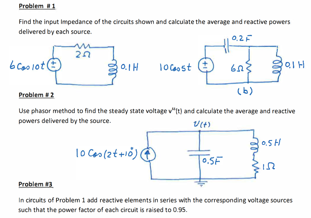 Solved Find The Input Impedance Of The Circuits Shown And | Chegg.com