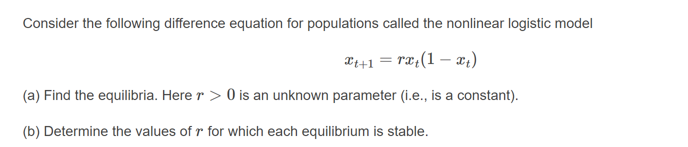 Solved Consider The Following Difference Equation For | Chegg.com