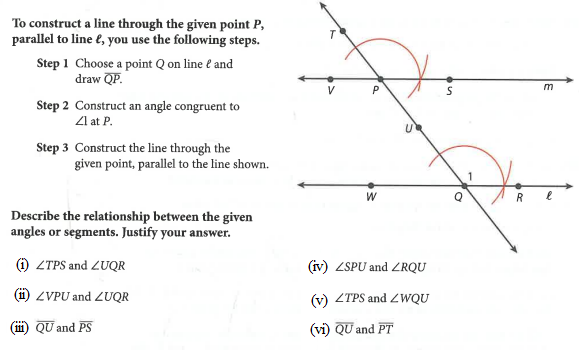 Solved To construct a line through the given point P, | Chegg.com