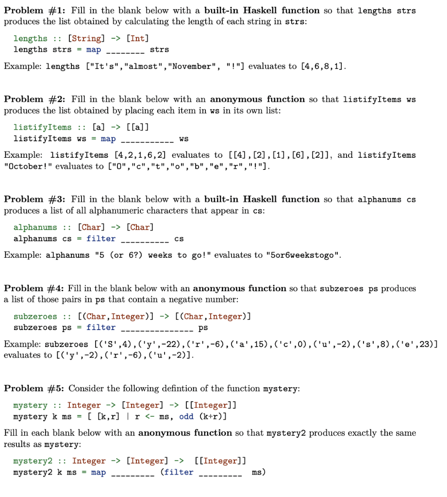Solved Problem 1 Fill in the blank below with a builtin