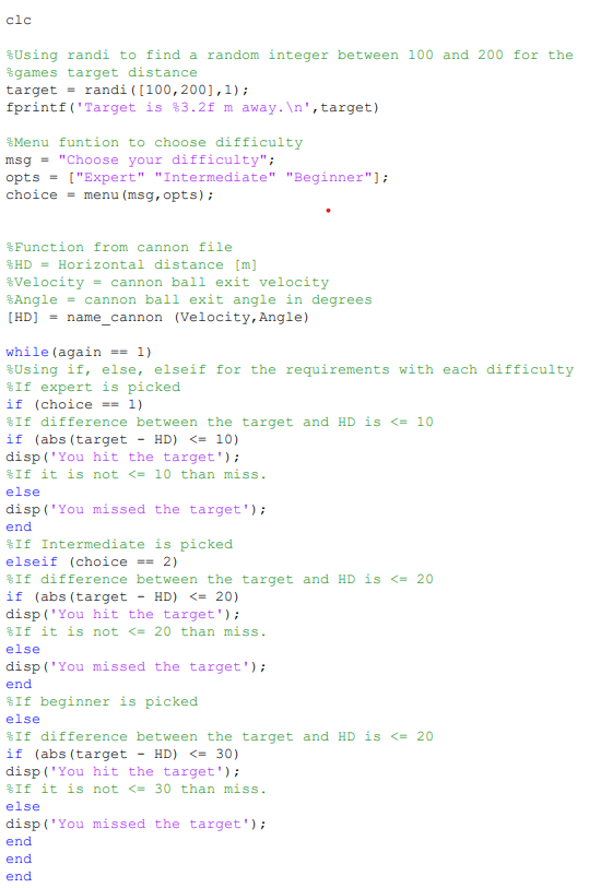 Solved clc%Using randi to find a random integer between 100 | Chegg.com