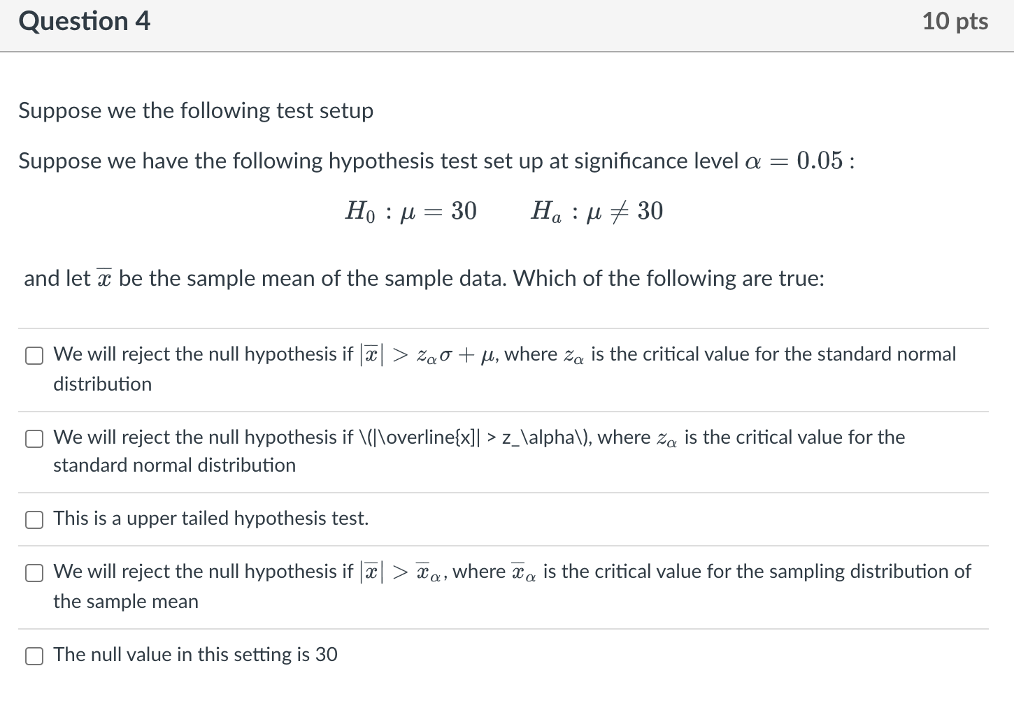 Solved Suppose we the following test setup Suppose we have | Chegg.com
