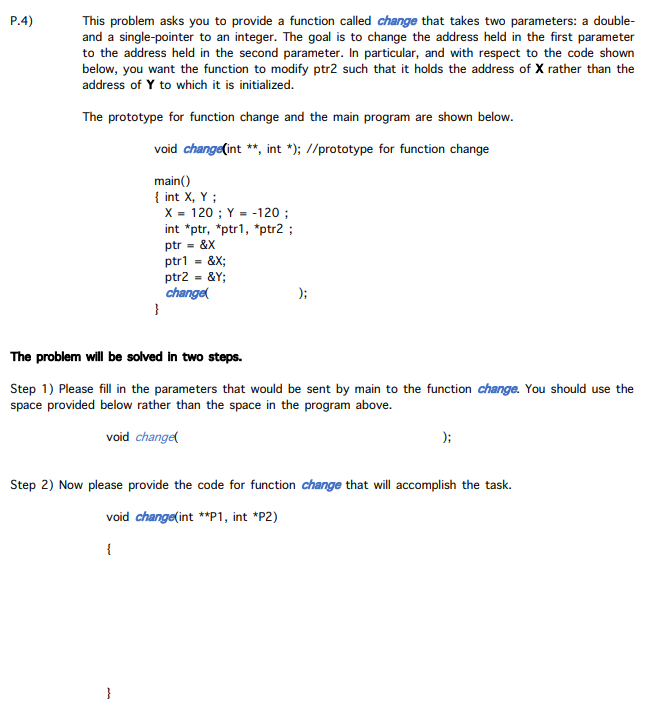 Solved P.4) This problem asks you to provide a function | Chegg.com