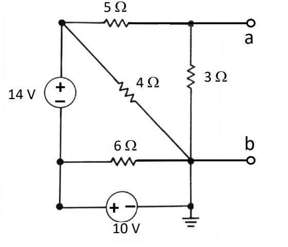 Solved Find the Thevenin equivalent circuit between a and b | Chegg.com