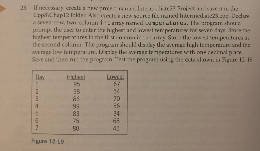 Solved 23. If necessary, create a new project named | Chegg.com