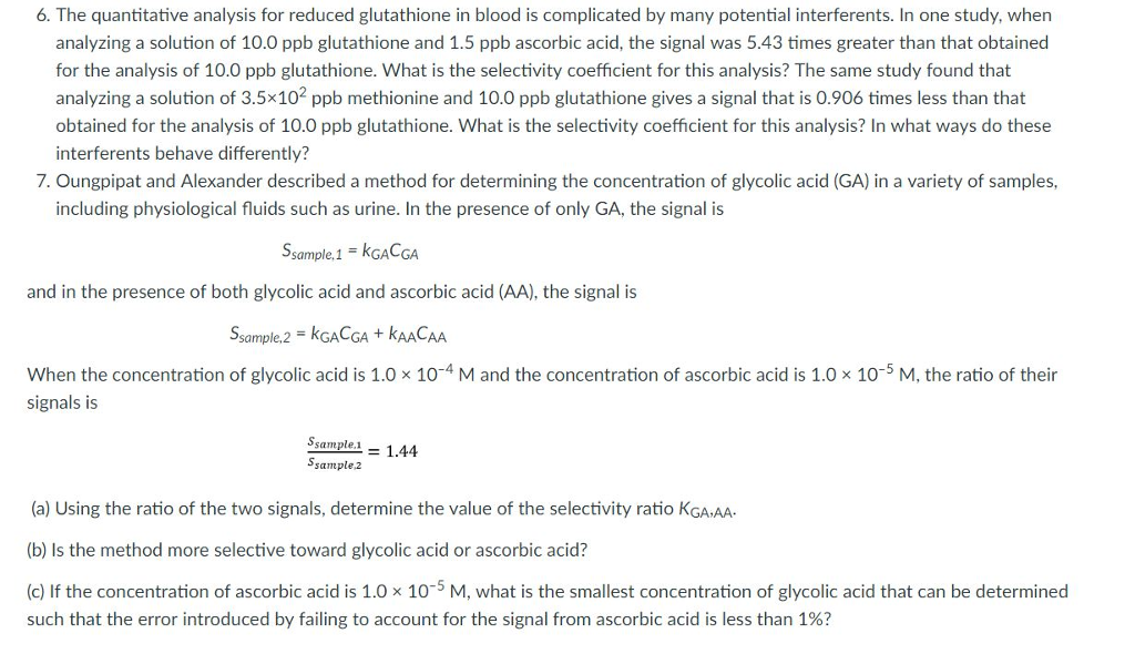 solved-6-the-quantitative-analysis-for-reduced-glutathione-chegg