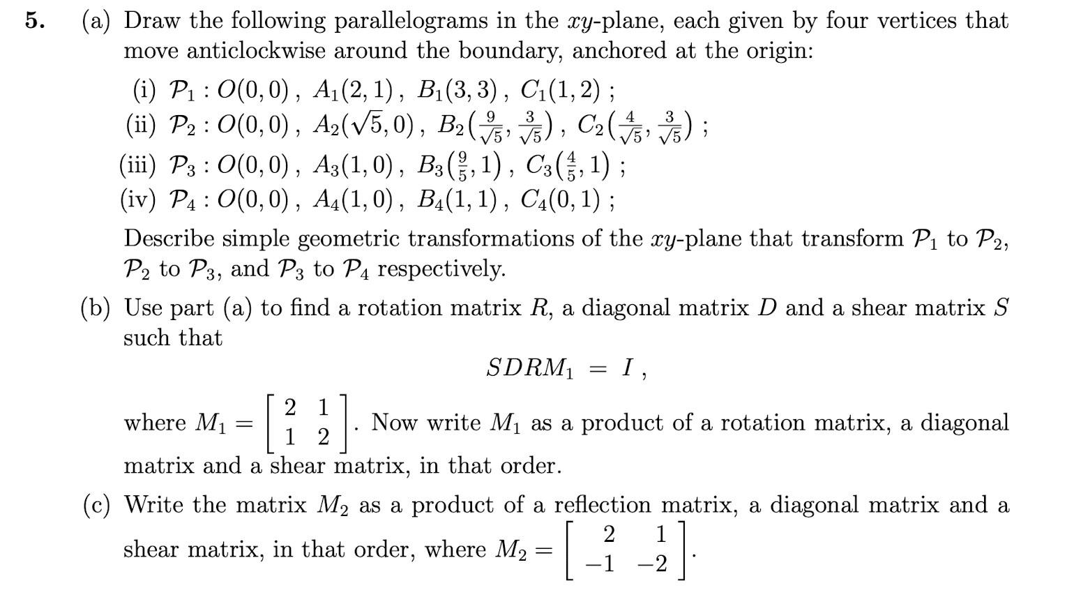 Solved 5. 5. : 7 7 9 7 7 : 7 > 2 (a) Draw the following | Chegg.com