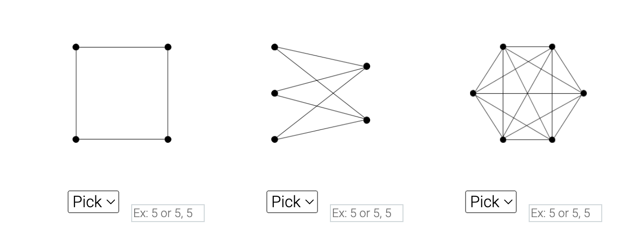 Pick v Pick ∨ Pick \ Ex: 5 or 5,5 Ex: 5 or 5,5 | Chegg.com