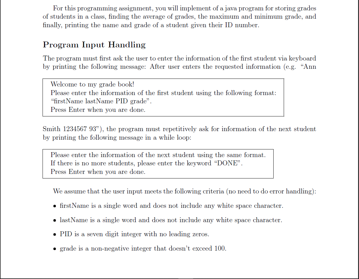 For this programming assignment, you will implement | Chegg.com