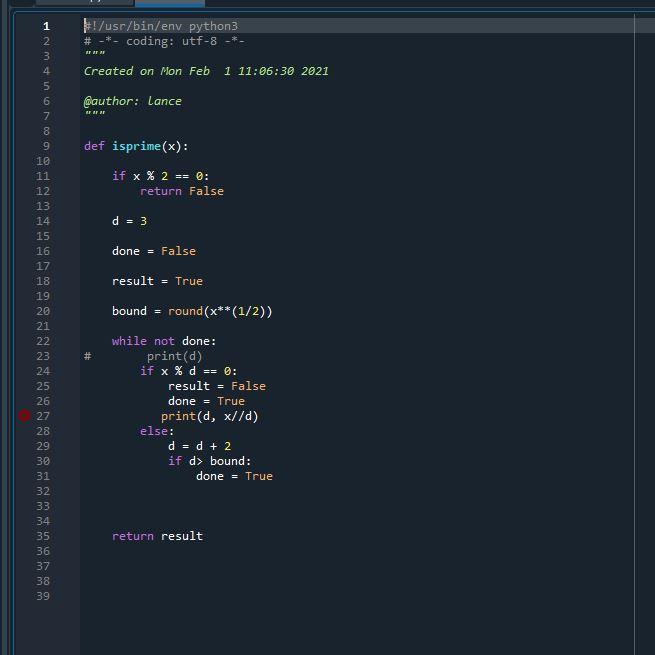 Solved Download the file prime.py,which contains the | Chegg.com