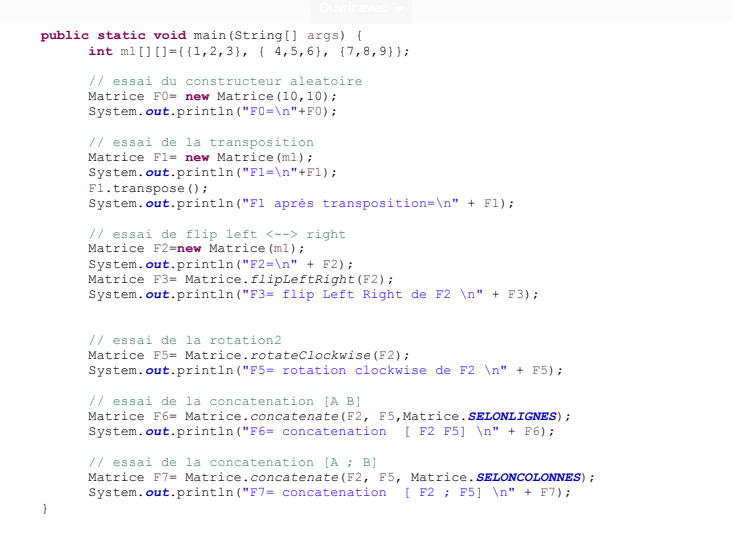 Solved Question 2: Class Matrix (11 pts) using java We are | Chegg.com