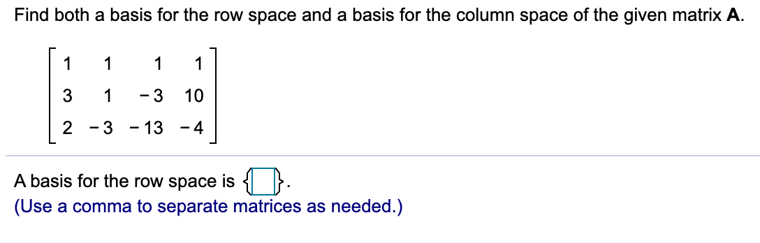 Solved Find both a basis for the row space and a basis for | Chegg.com