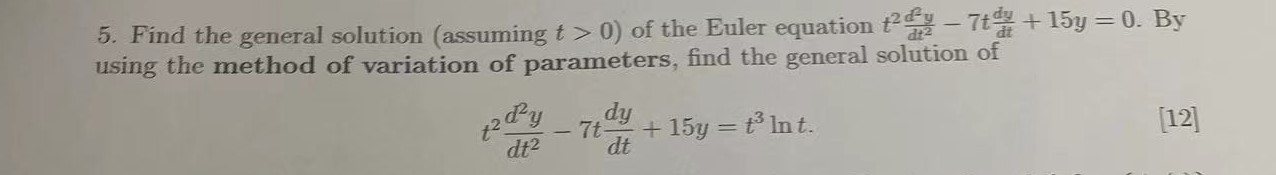 Solved Do not use AI please.Find the general solution | Chegg.com