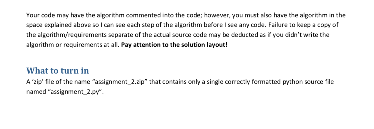 Develop the algorithm and the python source code | Chegg.com