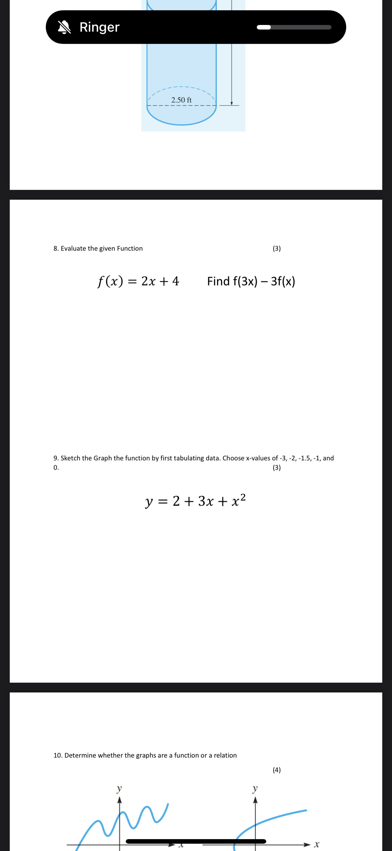 solved-8-evaluate-the-given-function-3-f-x-2x-4-find-chegg