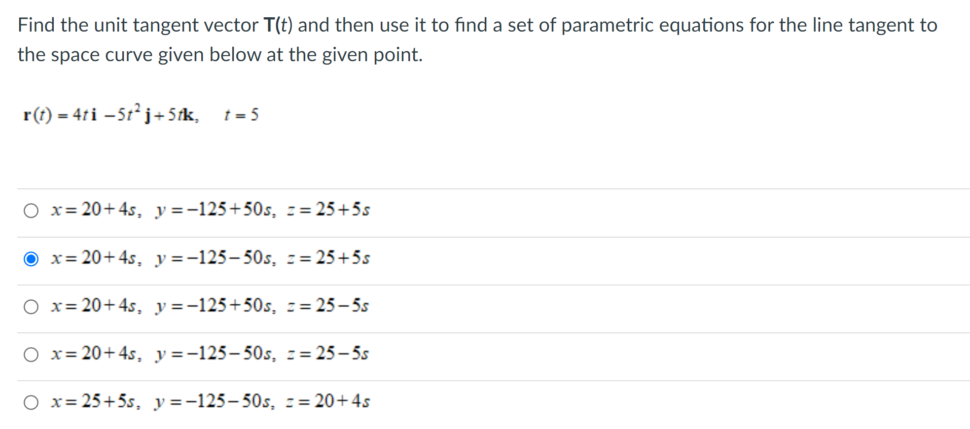 Solved Find The Unit Tangent Vector T T And Then Use It To