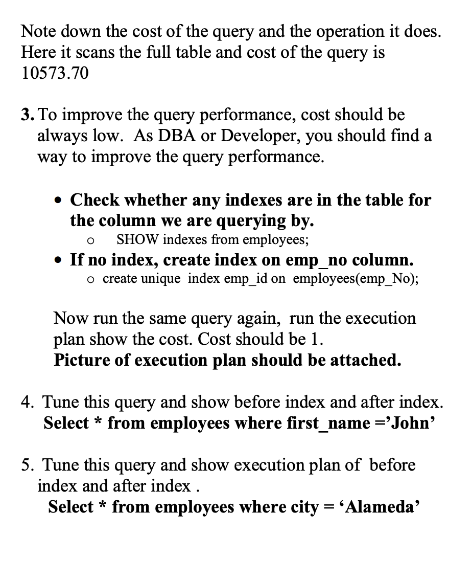 PART 1: 10 Points 1. Create Employee table using the | Chegg.com