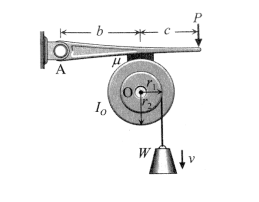 Solved A drum and brake mechanism in the figure Seen. Brake | Chegg.com