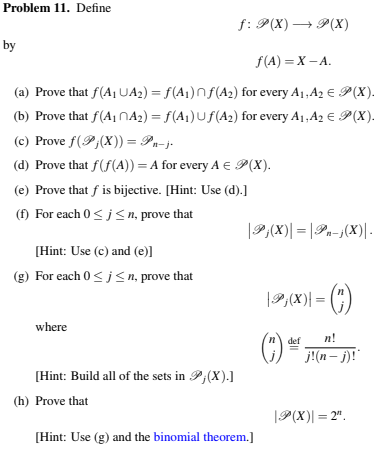 Solved Problem 11 Define F 9 X F X By F A X A A Chegg Com