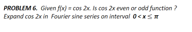 cos 2 x even or odd