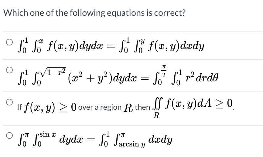 Solved Which One Of The Following Equations Is Correct? о So | Chegg.com