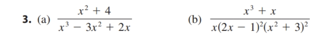 Solved 1-6 Write out the form of the partial fraction | Chegg.com
