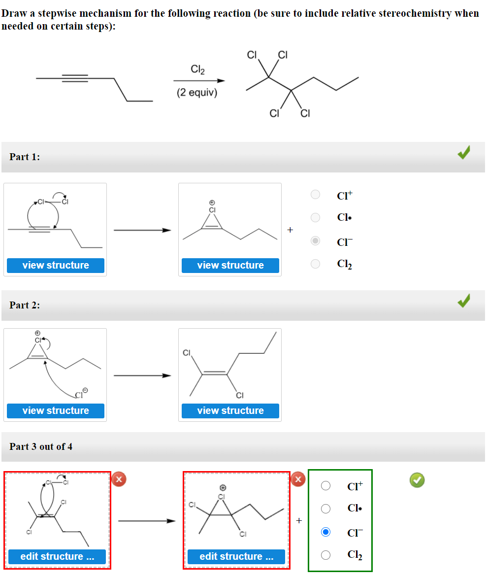 Solved Draw A Stepwise Mechanism For The Following Reaction | Chegg.com