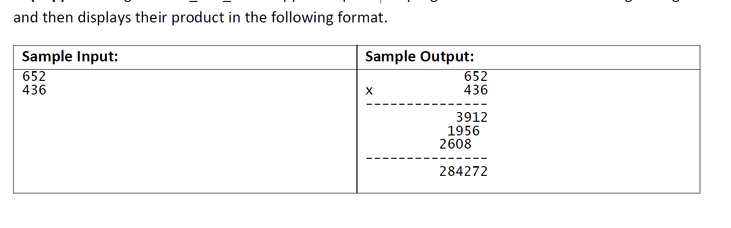 Solved and then displays their product in the following | Chegg.com