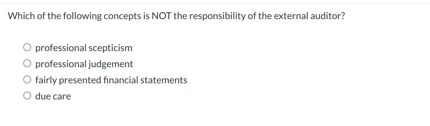 Solved Which of the following concepts is NOT the | Chegg.com