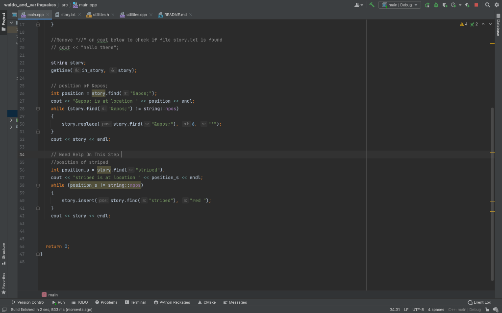 Solved Language C++ I have attached an image of my code. My | Chegg.com