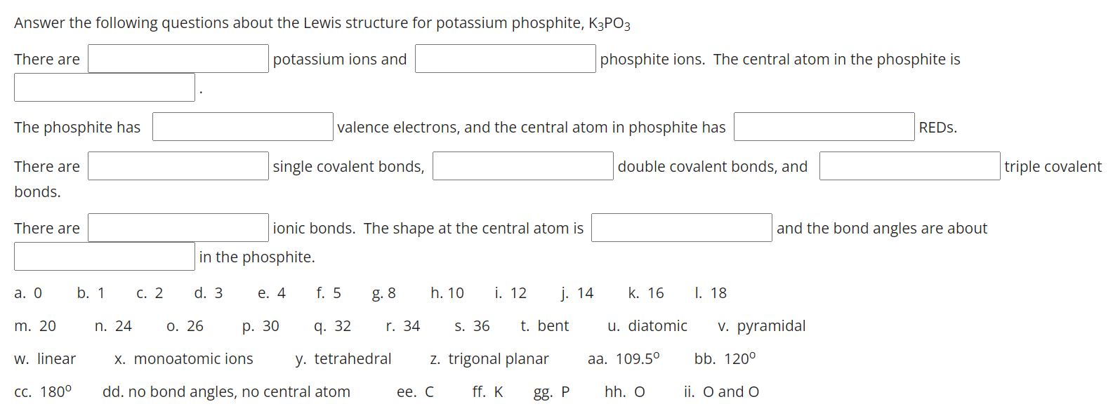 potassium lewis structure