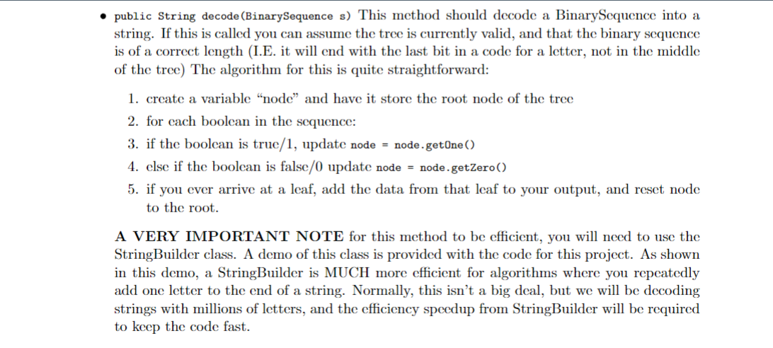 Solved Please write the following methods in Java without | Chegg.com