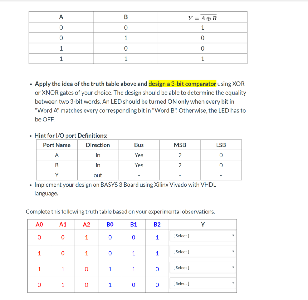 Solved A Y = A ® B 1 1 1 1 1 Apply The Idea Of The Truth | Chegg.com