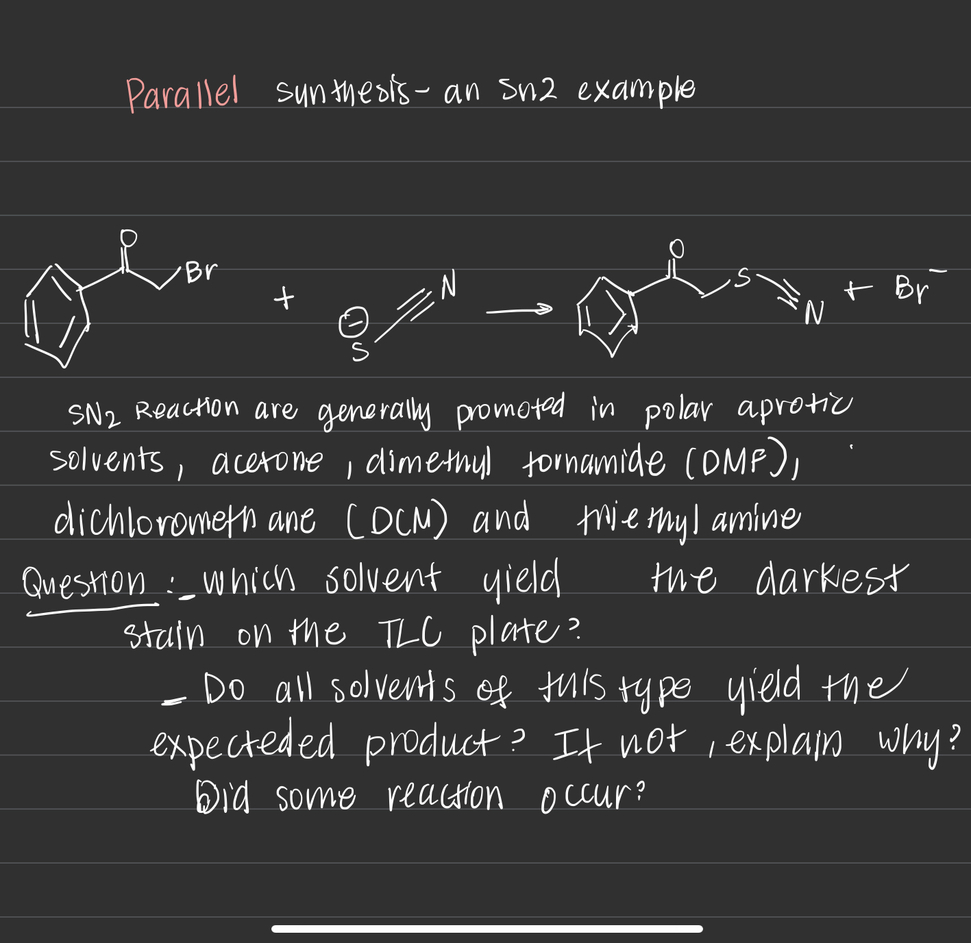 Solved SN2 Reaction Are Generally Promoted In Polar Aprotic | Chegg.com