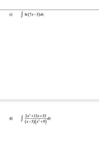 Solved Evaluate the following integrals please explain in | Chegg.com