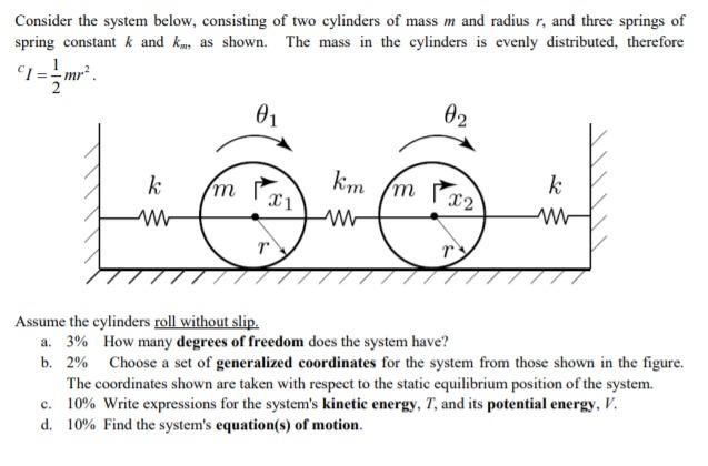 Solved Consider the system below, consisting of two | Chegg.com