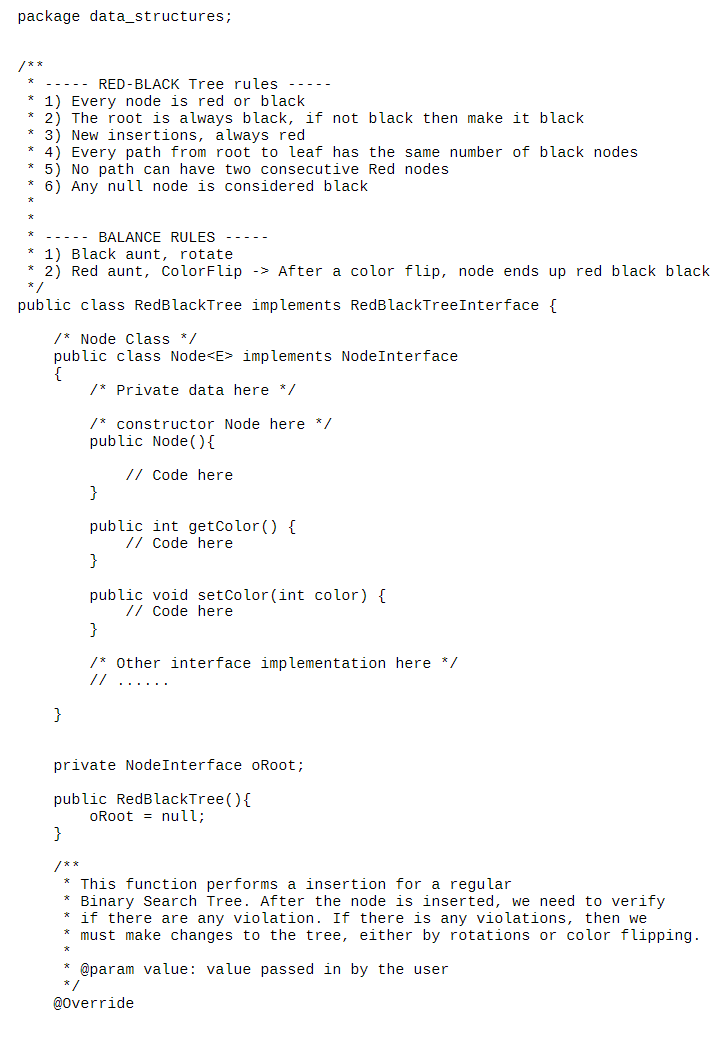 Solved Programming Assignment (PA) #3 Red-Black Tree For | Chegg.com