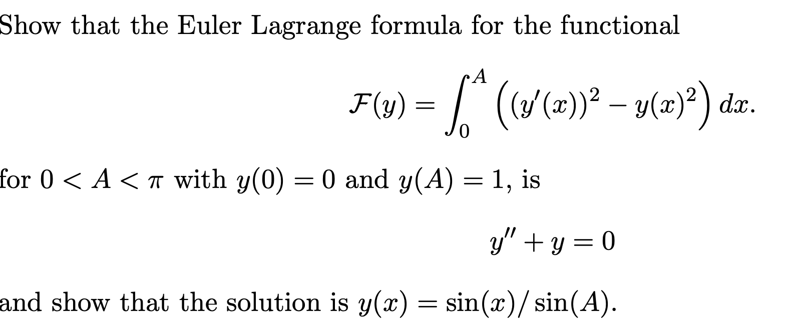 Euler Lagrangian Formula _ Équation Euler Lagrange Explication – RXUT