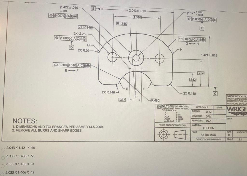 Solved What is the maximum material condition for the | Chegg.com