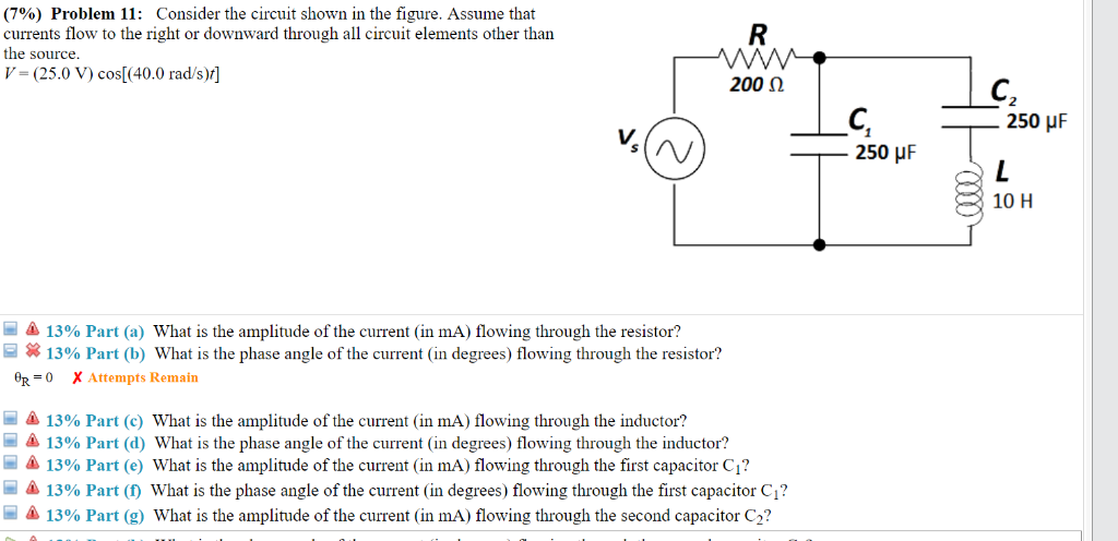 Solved (790) Problem 11: Consider the circuit shown in the | Chegg.com